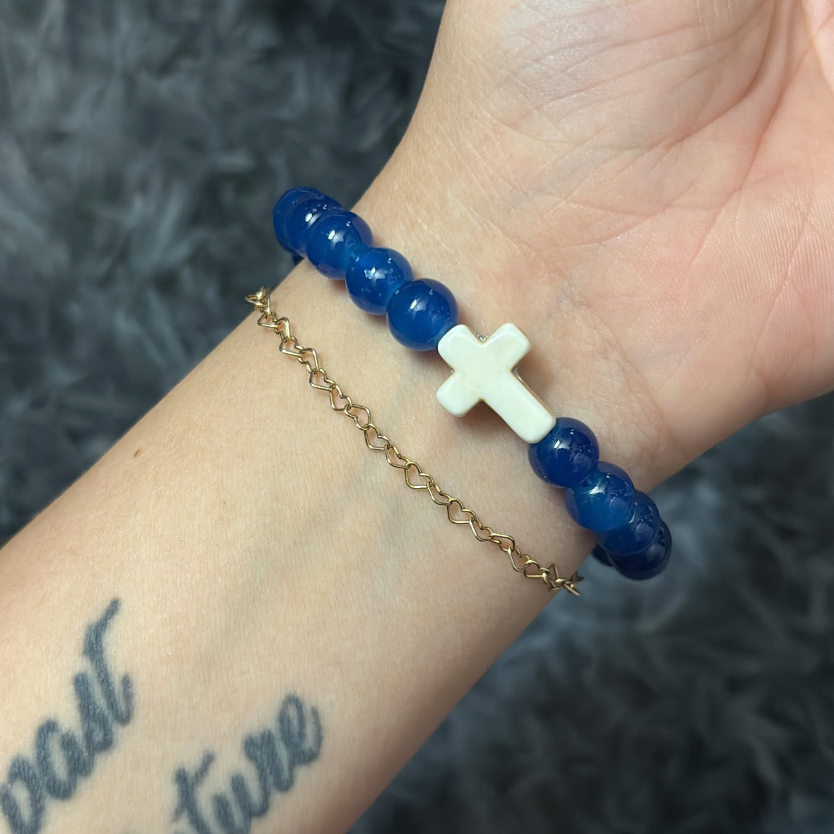 Deep Sea Cross Bracelet