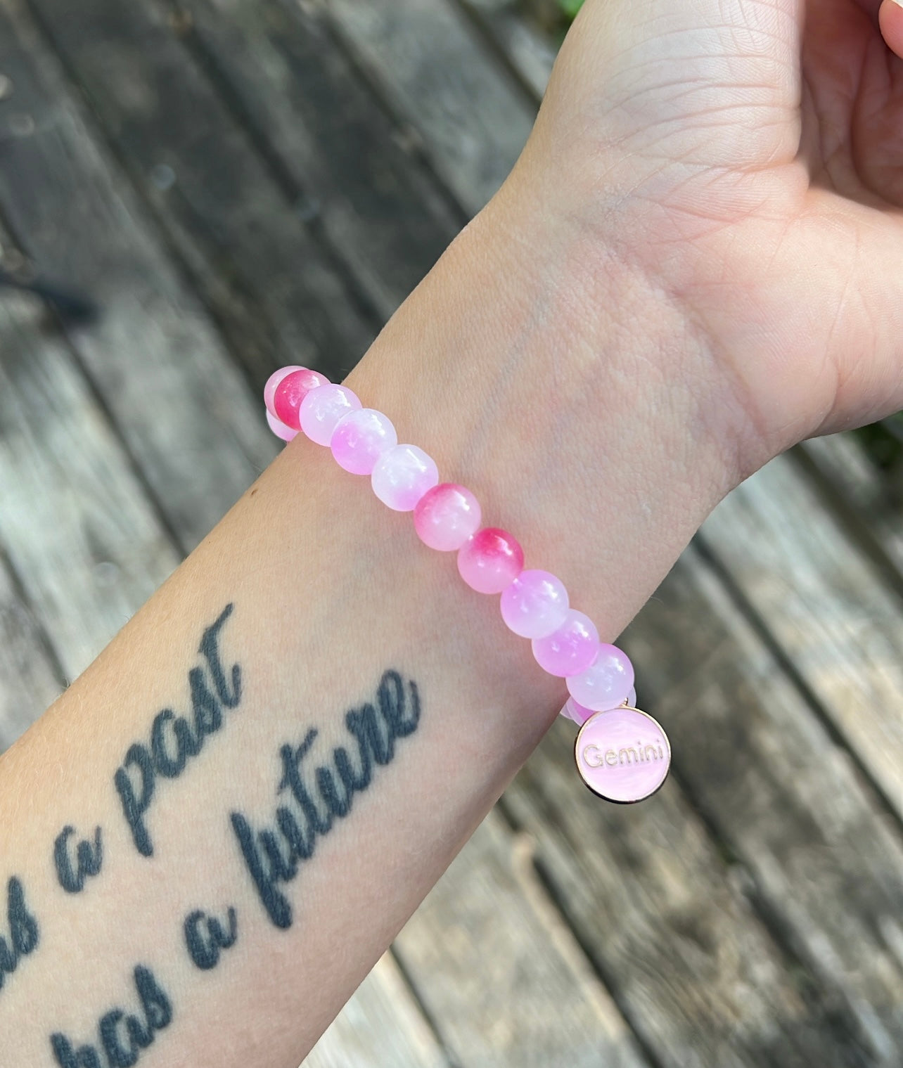 Pink Gemini Bracelet