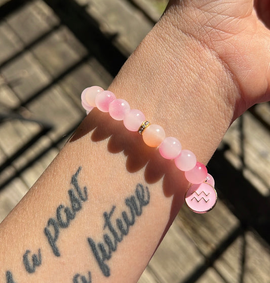 Pink & Orange Aquarius Bracelet