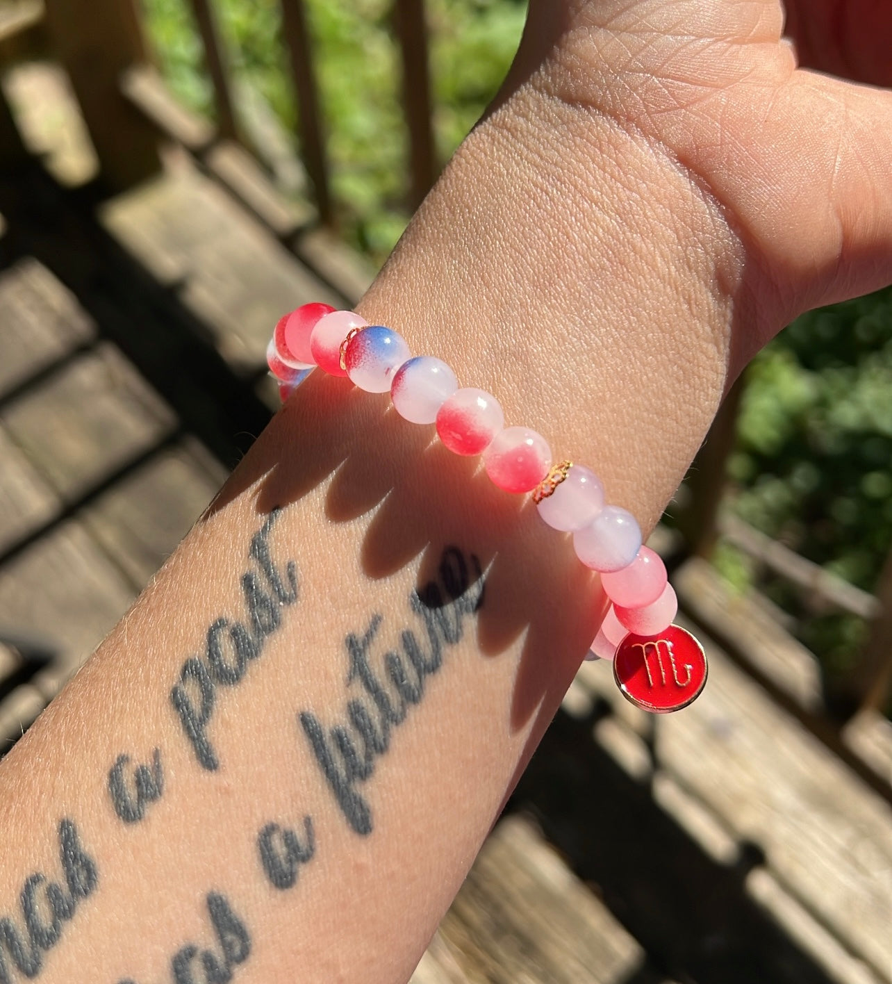 Red & Blue Scorpio Bracelet