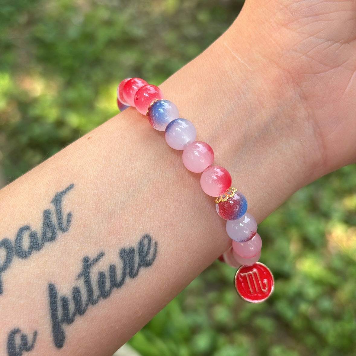 Red & Blue Scorpio Bracelet