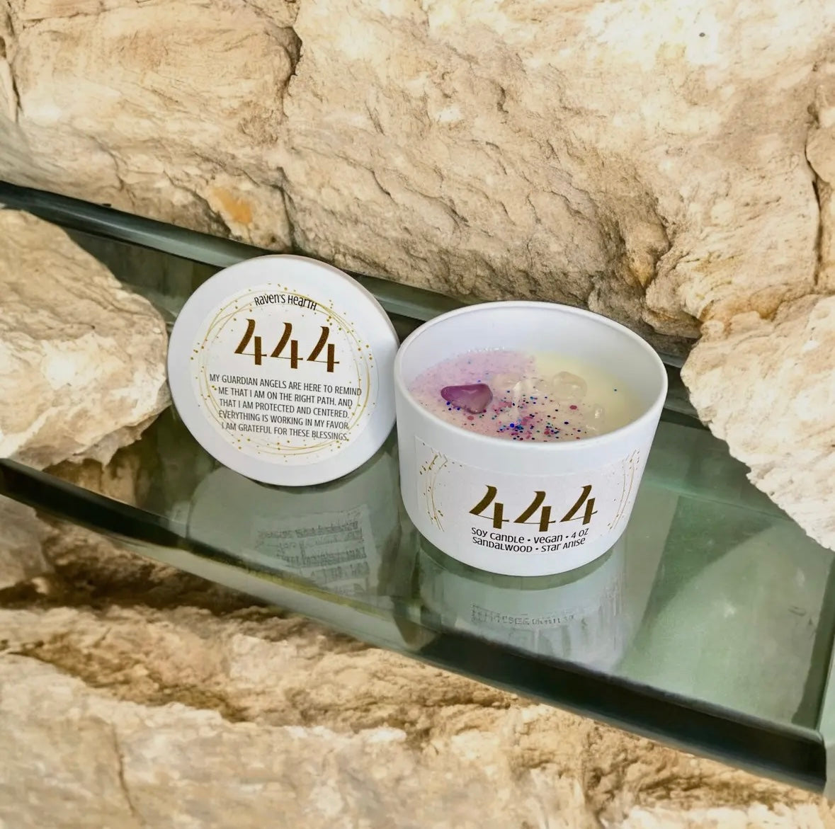 444 Candle | Sandalwood & Star Anise | 4 Oz