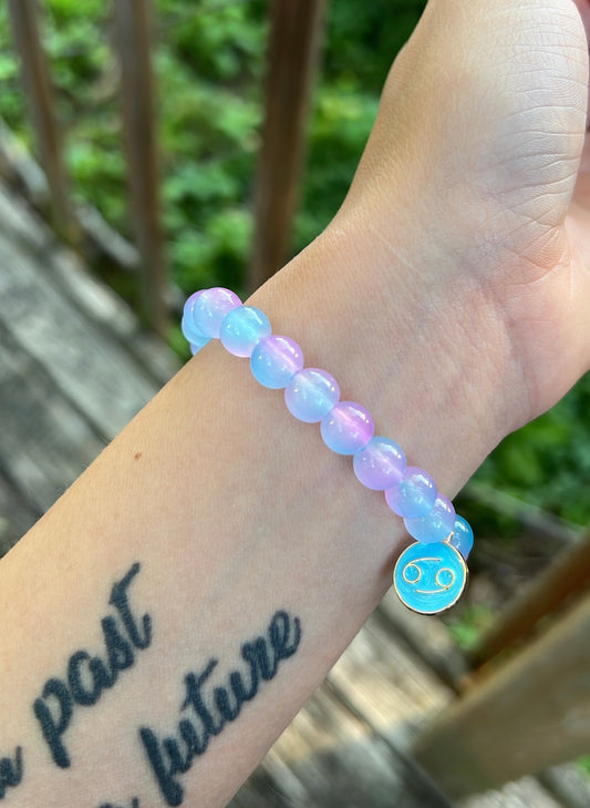 Cotton Candy Cancer Bracelet