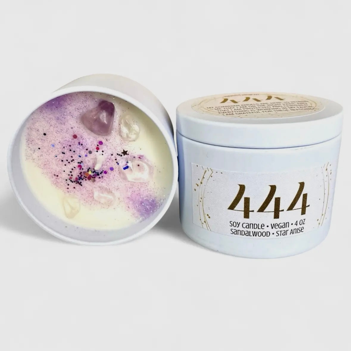 444 Candle | Sandalwood & Star Anise | 4 Oz