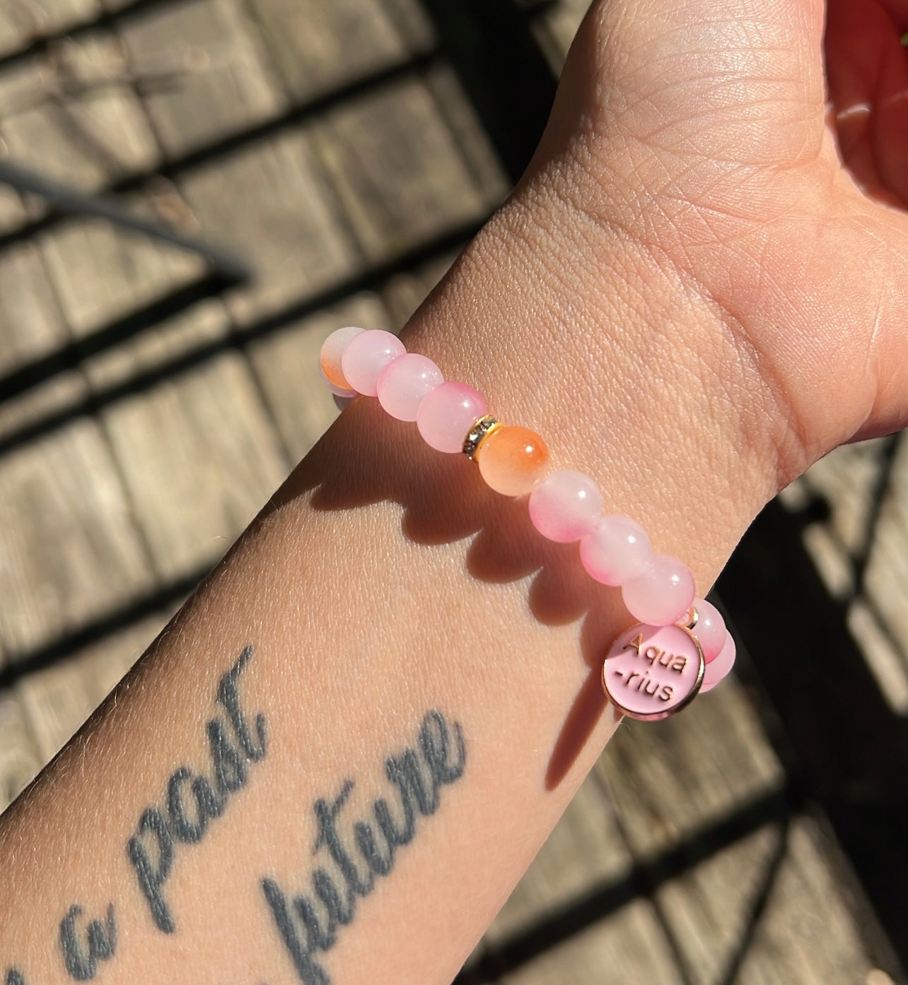 Pink & Orange Aquarius Bracelet