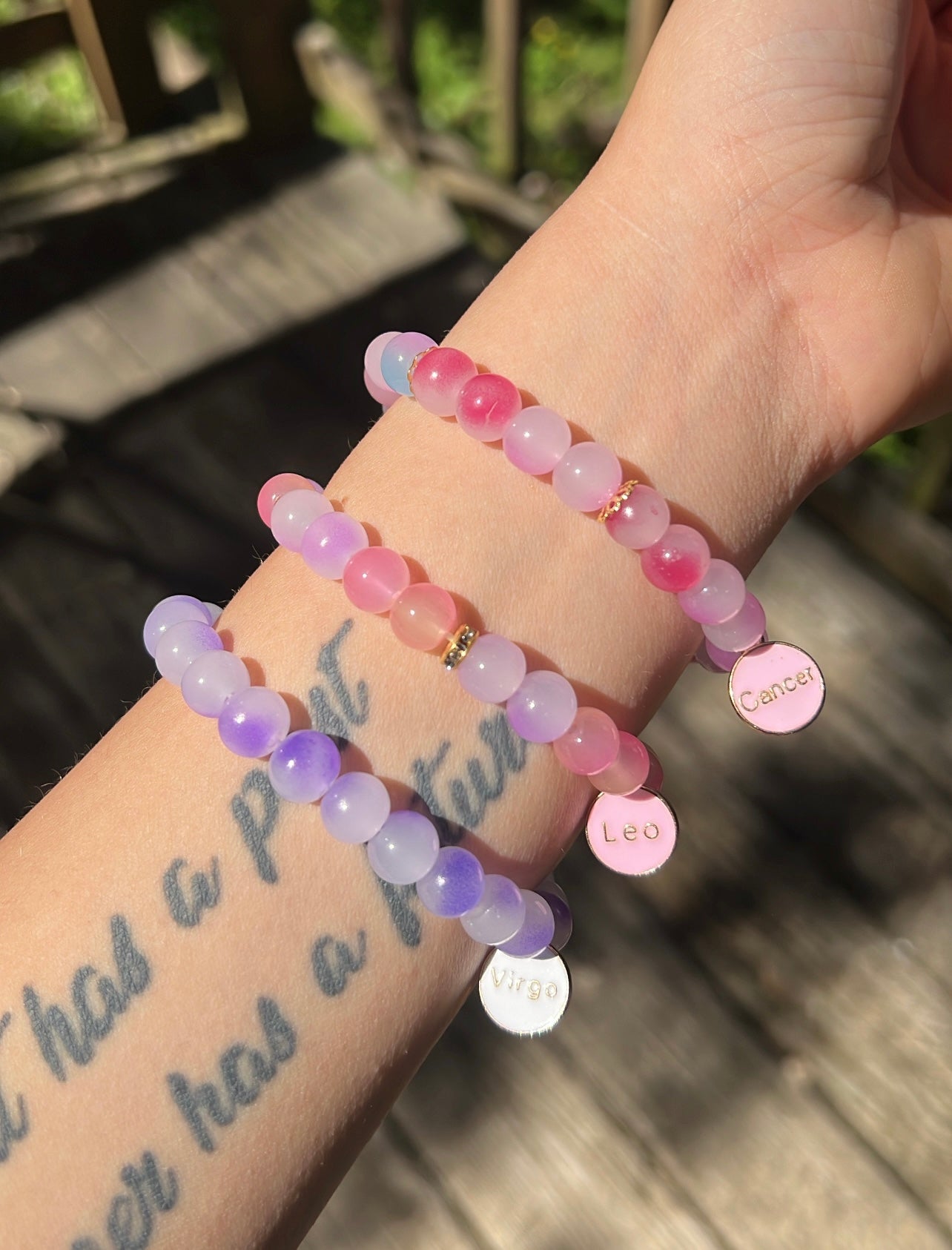 Purple Swirl Virgo Bracelet