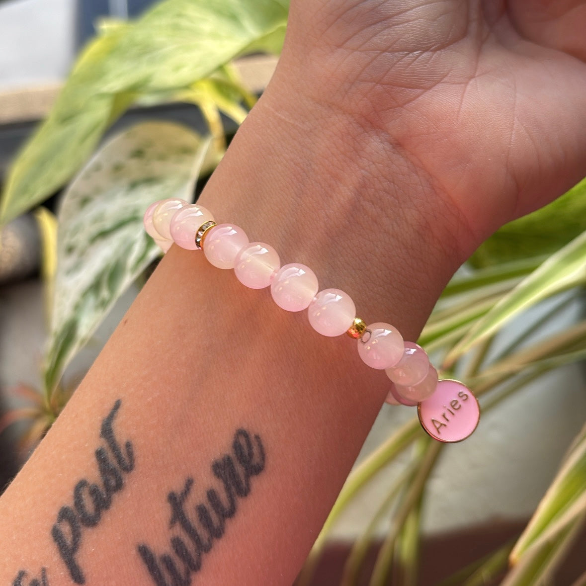 Translucent Pink Aries Bracelet