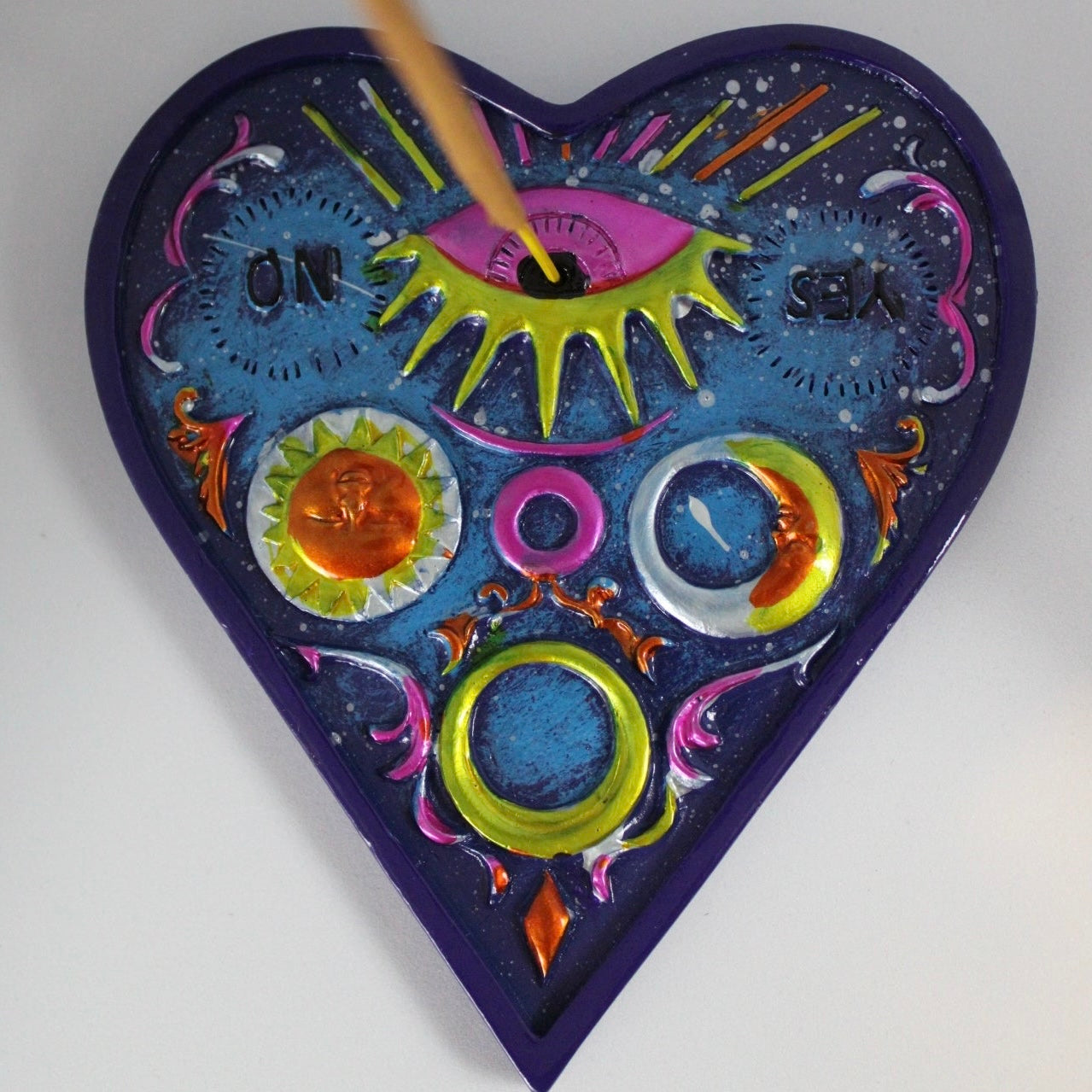 Ouija Heart Incense Burner (Flat)