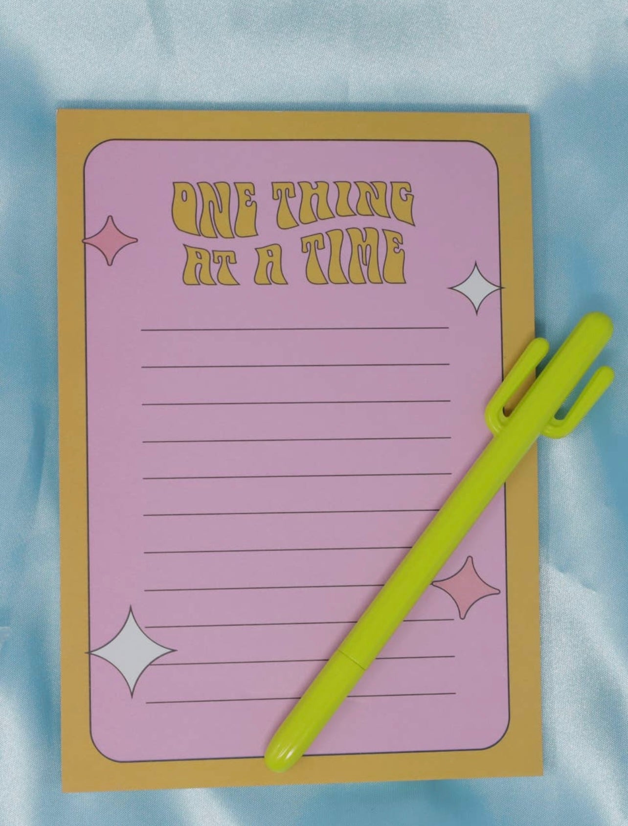 One Thing At A Time Notepad