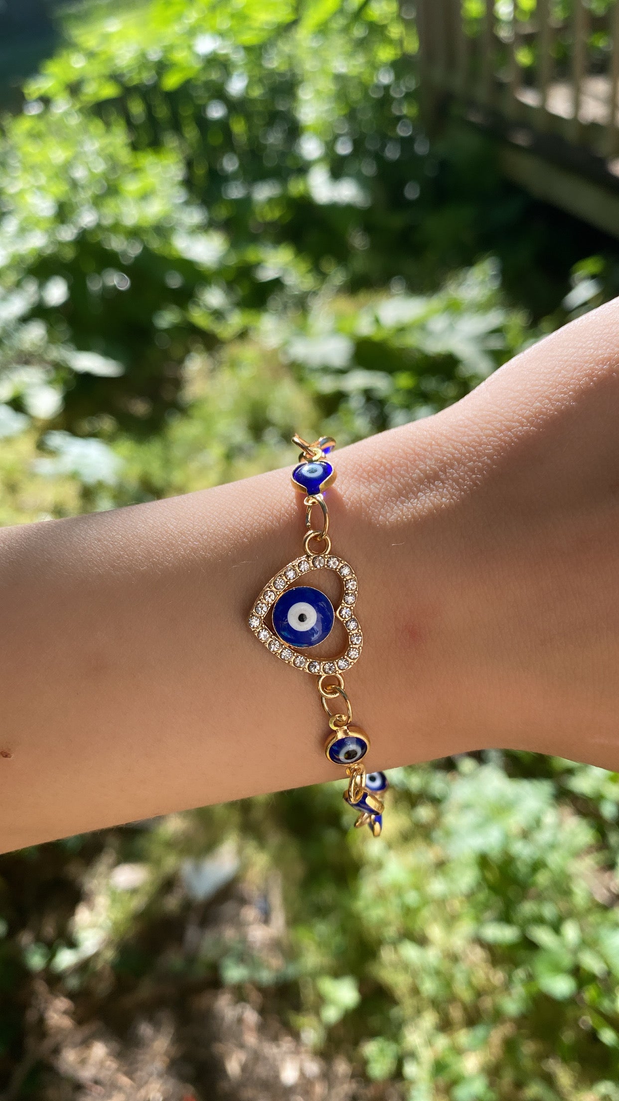 Evil Eye Heart Bracelet