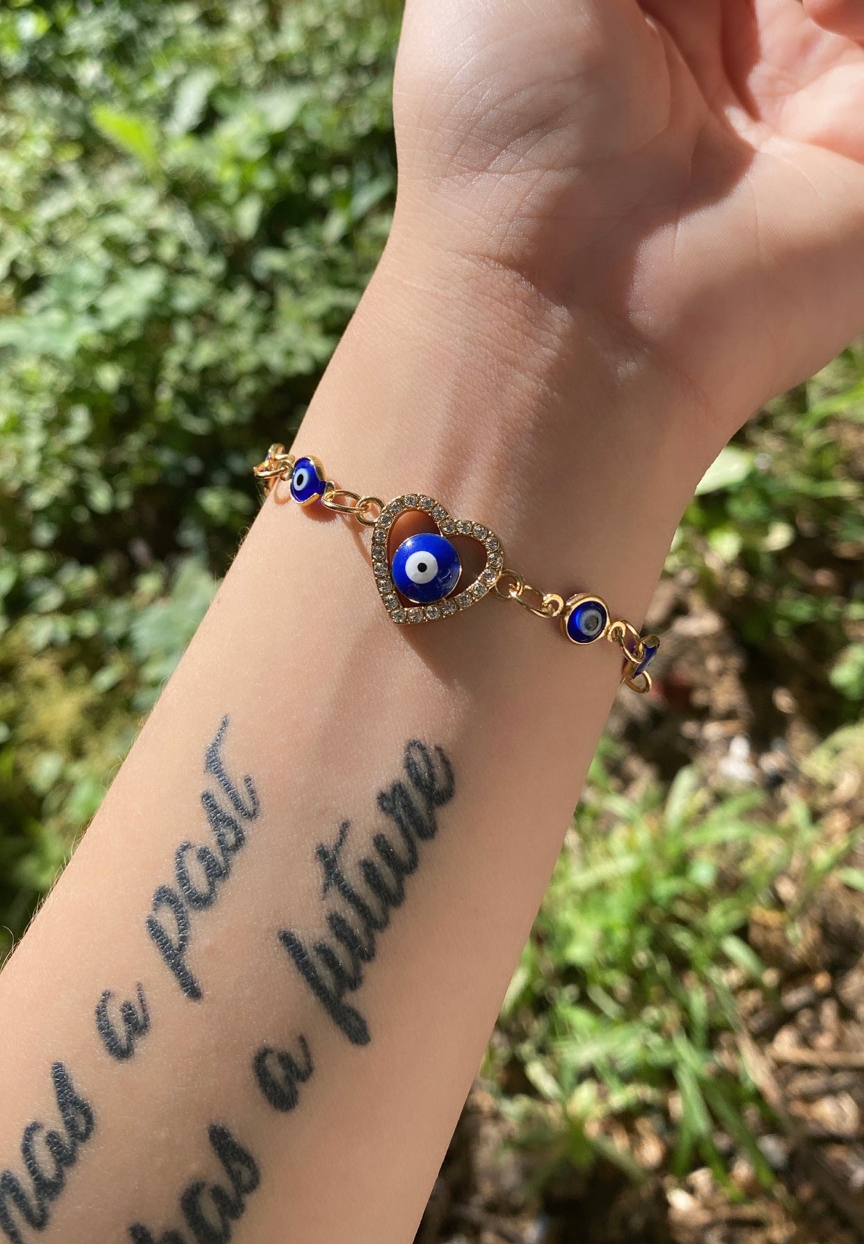 Evil Eye Heart Bracelet