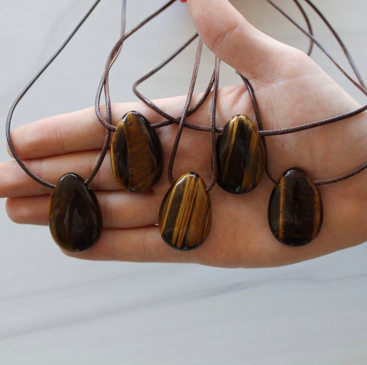 Tiger’s Eye Polished Necklace