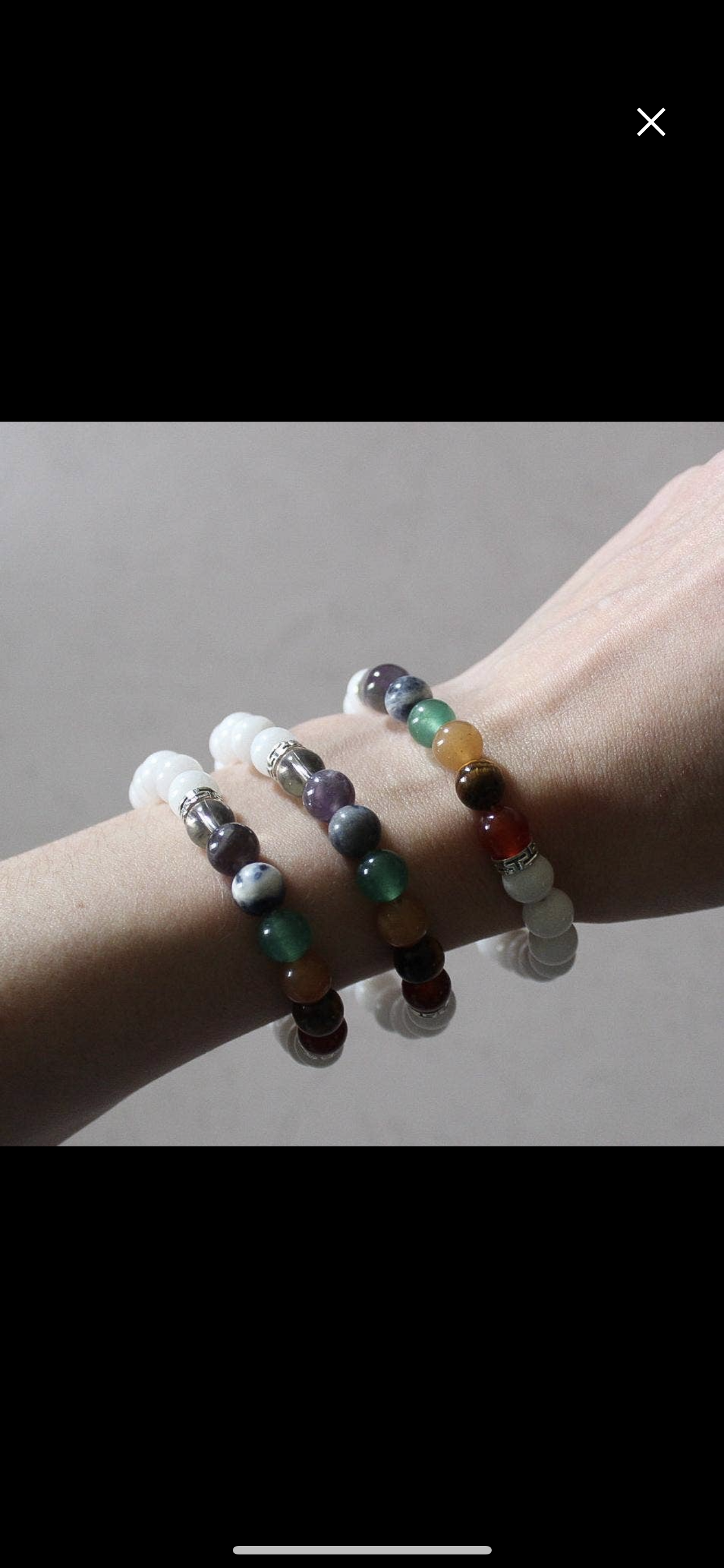 Seven Chakra Bracelet with White Agate