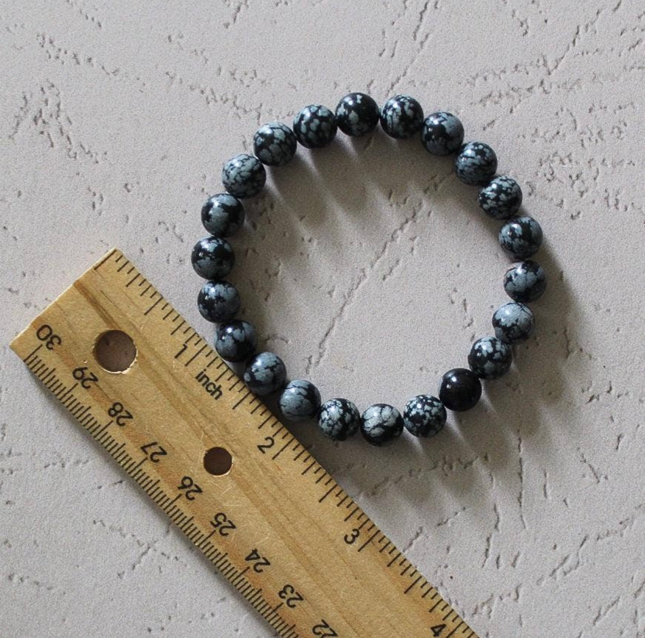 Snowflake Obsidian Bracelet