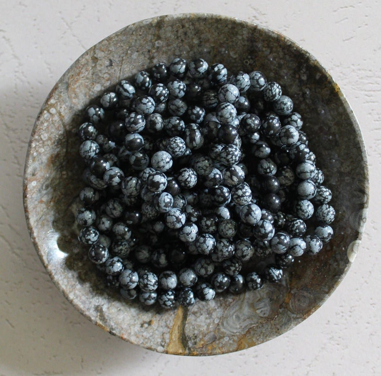 Snowflake Obsidian Bracelet