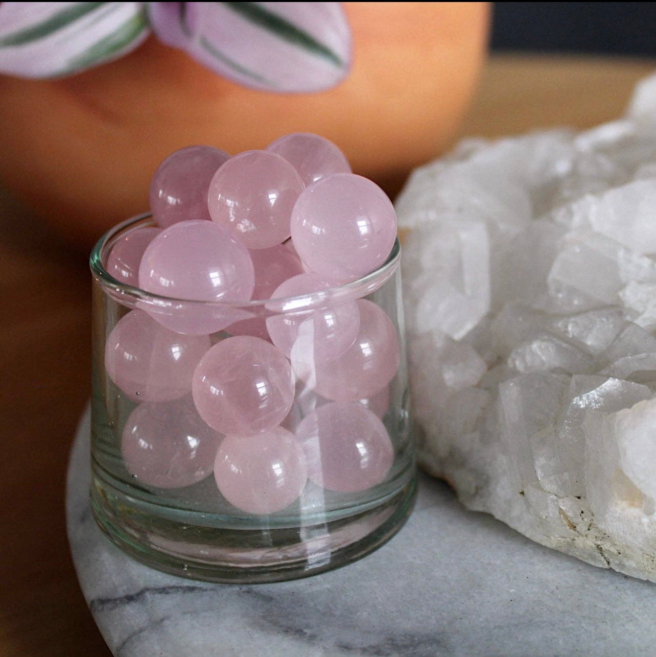 Rose Quartz Spheres