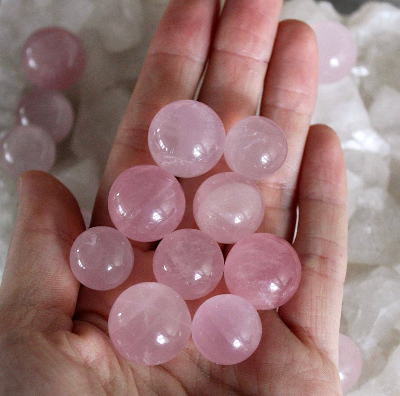 Rose Quartz Spheres